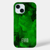 Groene Waterverf Case-Mate iPhone Case (Achterkant)