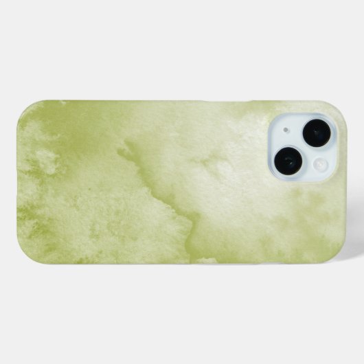 Groene Waterverf Case-Mate iPhone Case (Achterkant (horizontaal))