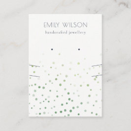 Groene Waterverf Confetti die Ketting verdient Visitekaartje