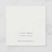 Groene Waterverf Confetti Stud oorscherm Vierkante Visitekaartje (Achterkant)