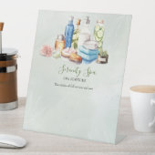 Groene Waterverf Dag Spa en Wellness Reclamebord Met Voetstuk (Insitu)