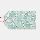 Groene waterverf Dank u labels | Favoriete labels Cadeaulabel (Achterkant Horizontaal)