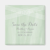 Groene Waterverf Deco sparen de Datum Magneet (Voorkant)