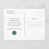 Groene Waterverf dennenbomen | Prettige feestdagen (Achterkant)