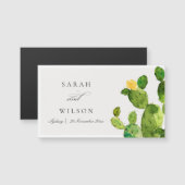 GROENE WATERVERF DESERT CACTUS BEWAREN DE DATUM (Voorkant / Achterkant)