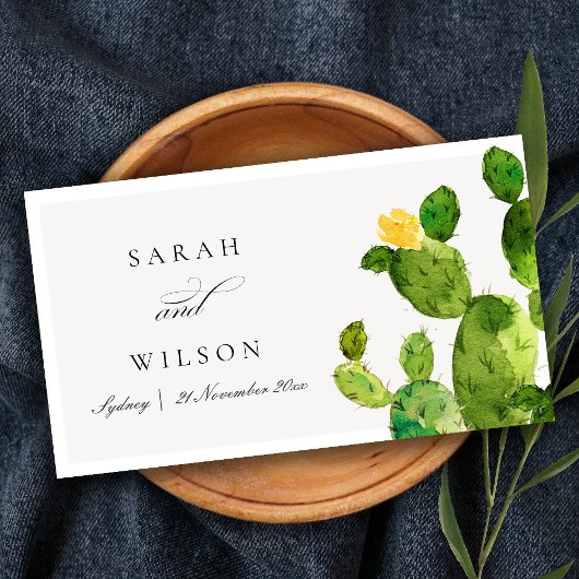 GROENE WATERVERF DESERT CACTUS BEWAREN DE DATUM