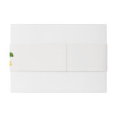 GROENE WATERVERF DESERT CACTUS FLOWER MONOGRAM UITNODIGINGEN WIKKEL (Achterkant Voorbeeld)