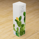 GROENE WATERVERF DESERT CACTUS FLOWER MONOGRAM WIJN GESCHENKDOOS<br><div class="desc">Als je nog meer aanpassingen of andere overeenkomende objecten nodig hebt,  kun je contact met me opnemen op yellowfebstudio@gmail.com</div>