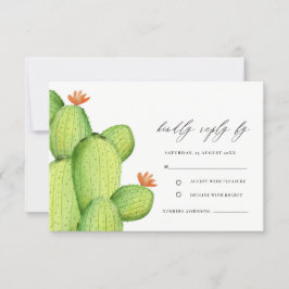 GROENE WATERVERF DESERT CACTUS FLOWER RSVP