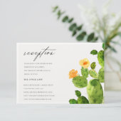 GROENE WATERVERF DESERT CACTUS STROOMOPNAME KAART (Staand voorkant)