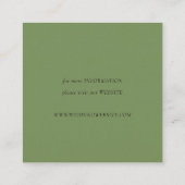 GROENE WATERVERF DESERT CACTUS WEDDING WEBSITE VIERKANTE VISITEKAARTJE (Achterkant)