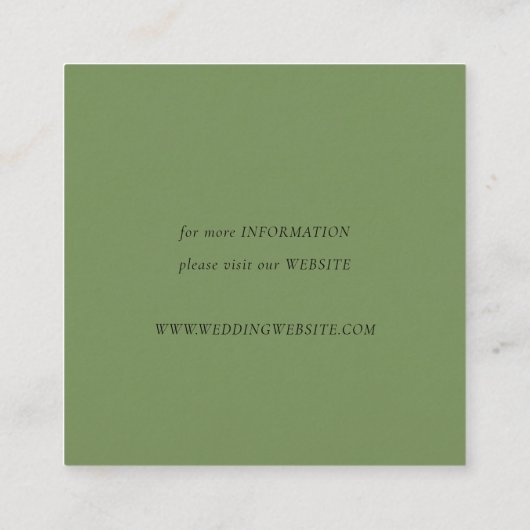 GROENE WATERVERF DESERT CACTUS WEDDING WEBSITE VIERKANTE VISITEKAARTJE (Achterkant)