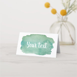 Groene Waterverf Dinosaur Baby shower Plaatskaartje