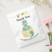 Groene Waterverf Dinosaur Birthday Baby shower Bedankzakje (Gezegeld)