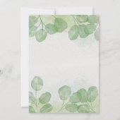 Groene Waterverf Eenden en Ei Baby shower Kaart (Achterkant)