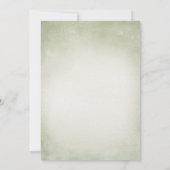 Groene Waterverf egel en paddenstoel Baby shower Kaart (Achterkant)