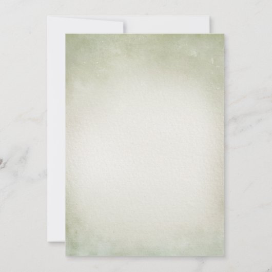 Groene Waterverf egel en paddenstoel Baby shower Kaart (Achterkant)