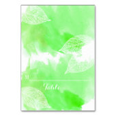 Groene waterverf en laat trouwkaart achter kaart (Voorkant)