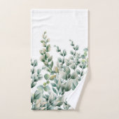 Groene Waterverf Eucalyptusblad Handdoek (Handdoek)