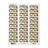 Groene waterverf faux folie retour adreslabel etiket (Full Sheet)