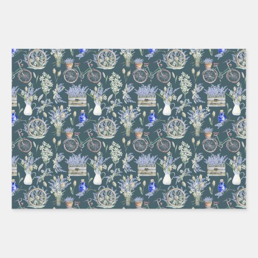  groene Waterverf Floral Inpakpapier Vel (Voorkant 2)