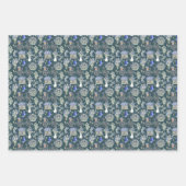 groene Waterverf Floral Inpakpapier Vel (Voorkant 3)