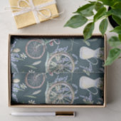  groene Waterverf Floral Tissuepapier (Geschenk)