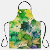 Groene Waterverf Fusion Schort (Voorkant)