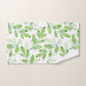 Groene Waterverf gelaagde lederen patroon Bad Handdoek (Handdoek)