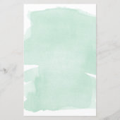 Groene Waterverf Gold kent het mama-to-be-spel (Achterkant)