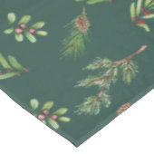 Groene Waterverf groen kerstbladeren Tafelkleed (Gekanteld)