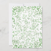 Groene Waterverf Harten 20e bruiloft Jubileum Kaart (Achterkant)