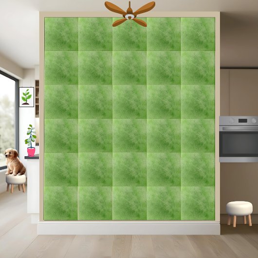 Groene Waterverf Keramische Tegel Tegeltje