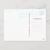 Groene Waterverf Kerstboom Foto Groet Feestdagenkaart (Achterkant)