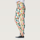 Groene Waterverf Kerstversieringen Patroon Leggings (Links)