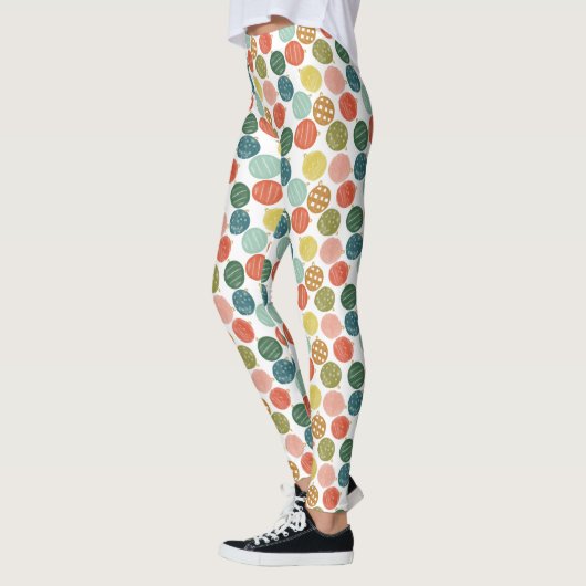 Groene Waterverf Kerstversieringen Patroon Leggings (Links)
