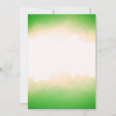 Groene Waterverf Klasse Reunion Sjabloon Kaart (Achterkant)