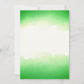 Groene Waterverf Klasse Reunion Sjabloon Kaart (Achterkant)