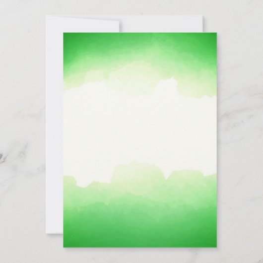 Groene Waterverf Klasse Reunion Sjabloon Kaart (Achterkant)