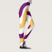 Groene waterverf kleurrijk glitterspatroon leggings (Rechts)