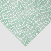 Groene Waterverf Krokodille Huid Tissuepapier (Detail)