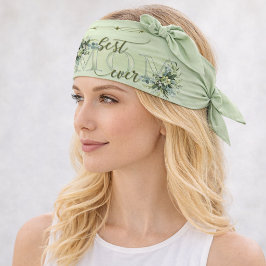  groene Waterverf laat mam Bandana over