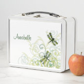 Groene Waterverf libellen lunchbox (In situ)