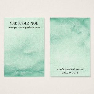 Groene Waterverf Mandala Verzamelen van Kaarten Visitekaartje