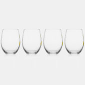 Groene Waterverf Margarita Lime Bruidsdiner Wijnglas Zonder Voet (Rechts)