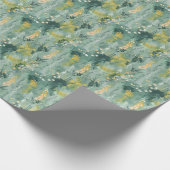  groene Waterverf Meadows Cadeaupapier (Hoek)