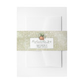 Groene Waterverf met handgemaakte keuzebonnen Uitnodigingen Wikkel (Voorkant Voorbeeld)