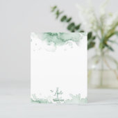 Groene Waterverf monogram en naamgeving (Staand voorkant)