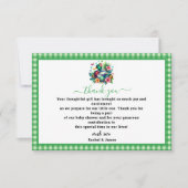 groene Waterverf One Lucky Duck Boy 1st Birthday Bedankkaart (Voorkant)