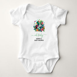 groene Waterverf One Lucky Duck Boy 1st Birthday Romper